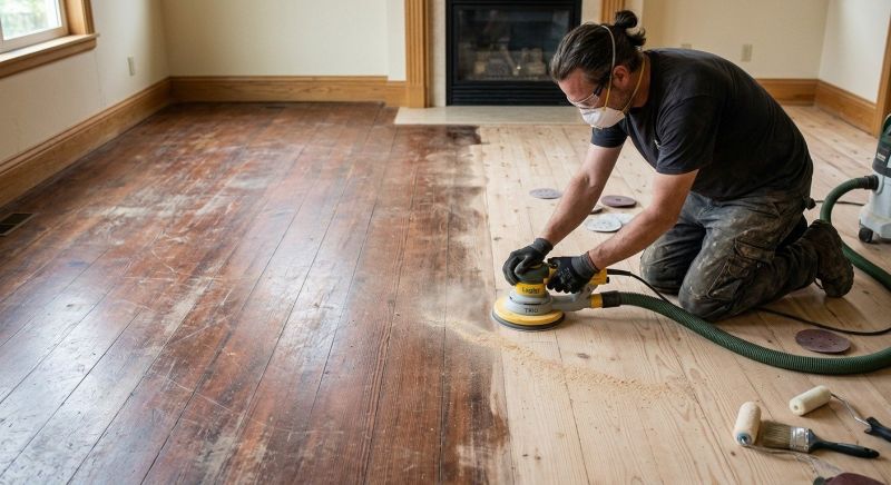 Oak Floor Refinishing in Overland Park, KS